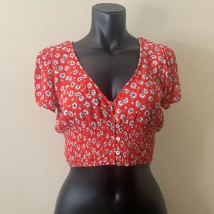 Floral crop top